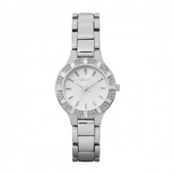 Đồng hồ nữ thời trang DKNY Silver Tone Baguette Glitz NY8485