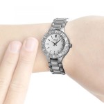 Đồng hồ nữ thời trang DKNY Silver Tone Baguette Glitz NY8485